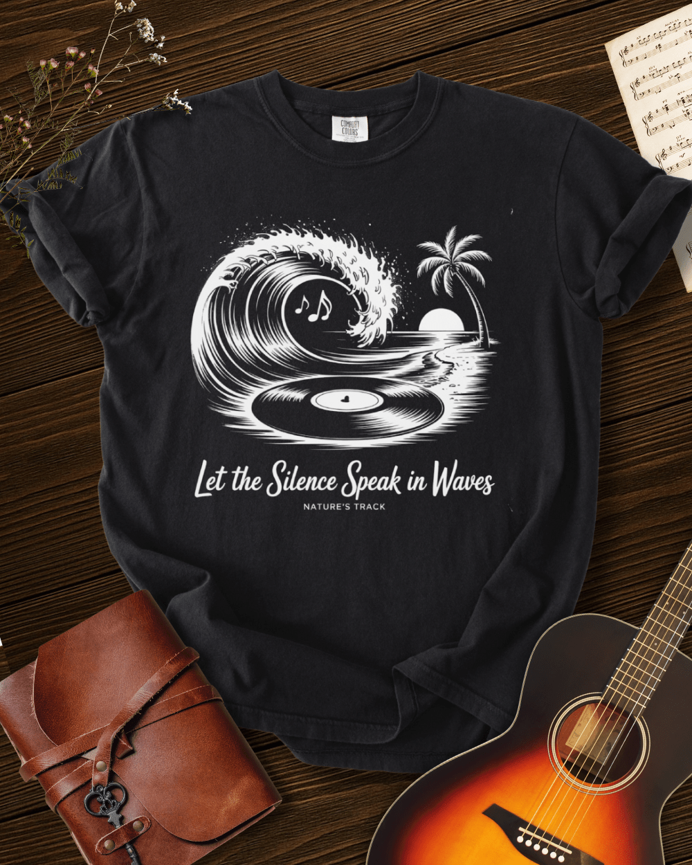 Let Silence Speak in Waves T-shirt Comfort Colors