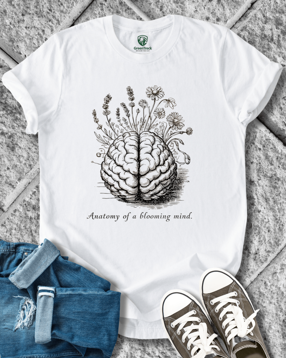 Blooming Mind-Hand Drawn Tee