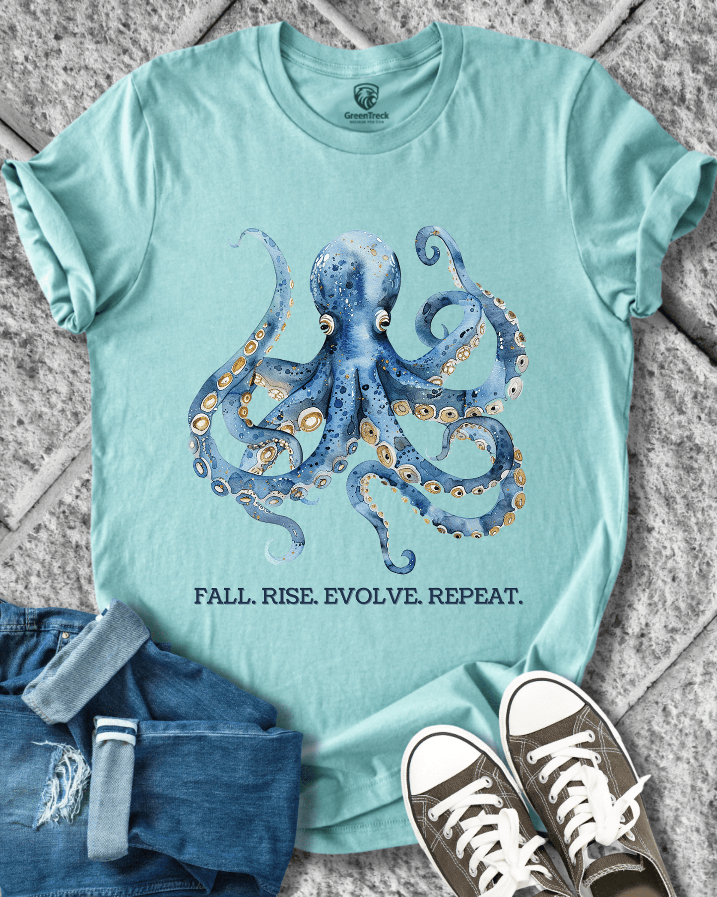 Fall. Rise. Evolve Repeat. Tee