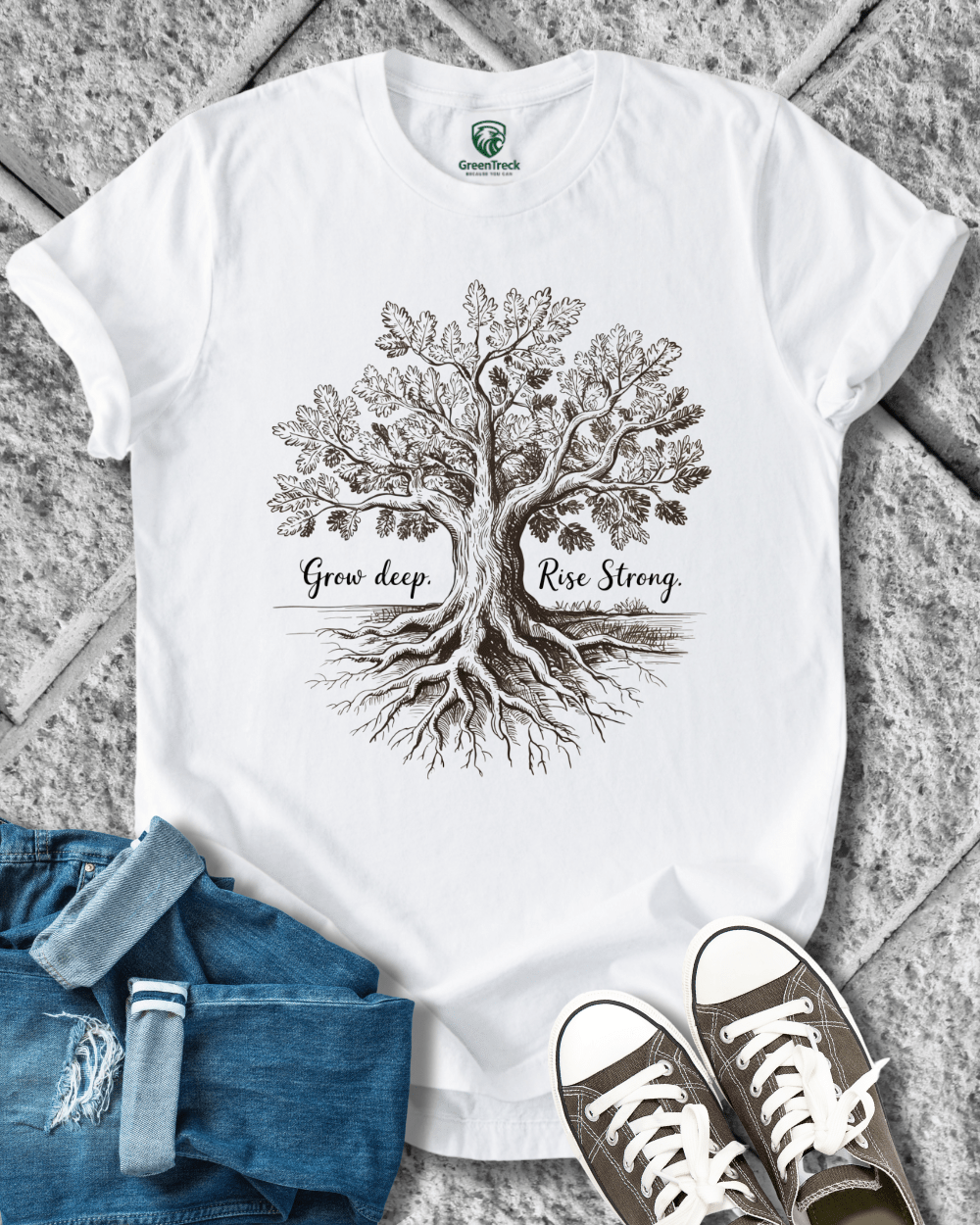 Grow Deep-Hand Drawn Tee
