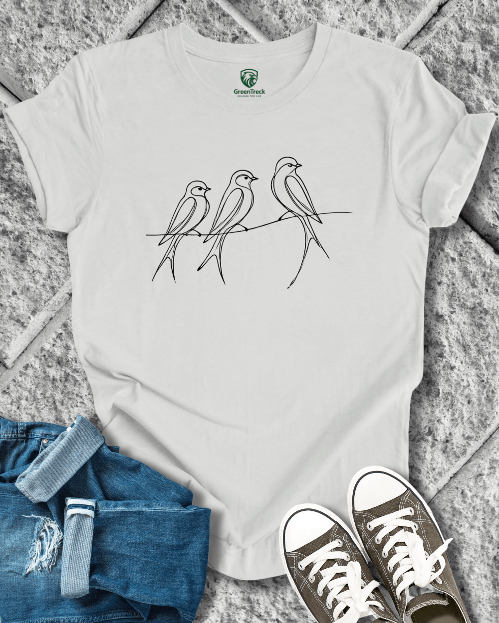 Birds Line Tee
