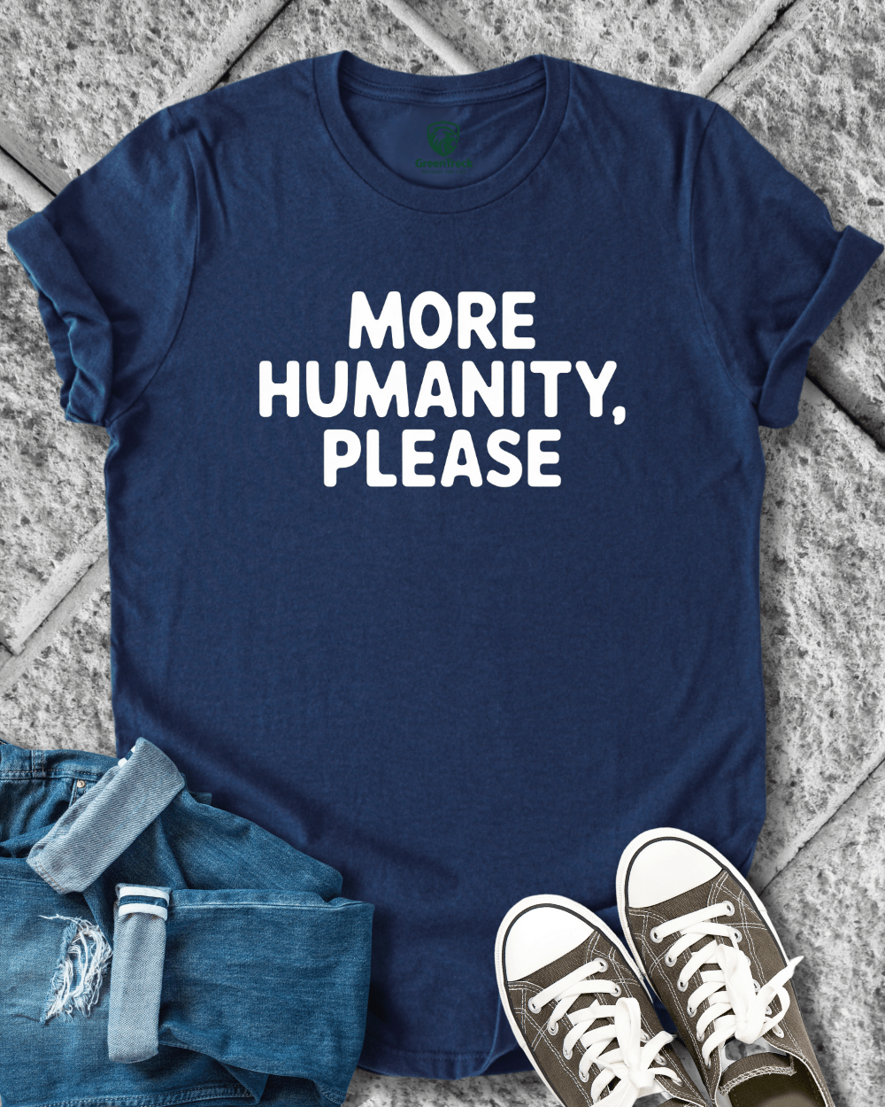 More Humanity, Please Tee