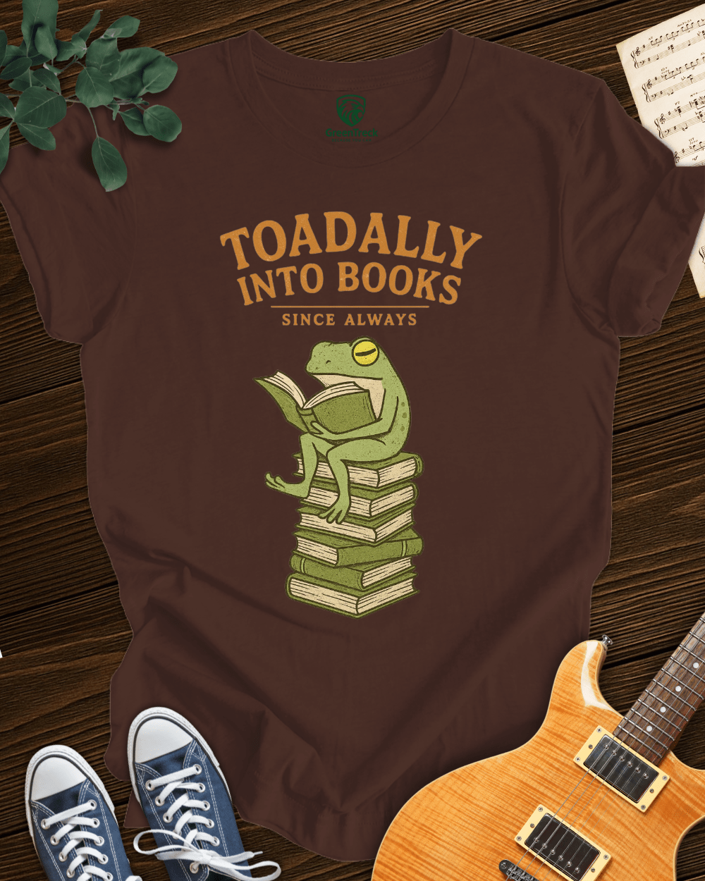 Toadally into Books T-shirt