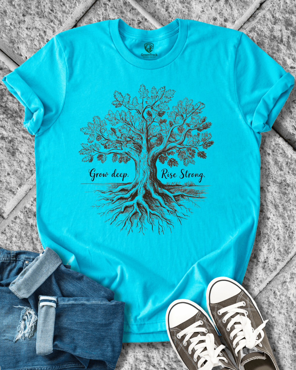 Grow Deep-Hand Drawn Tee
