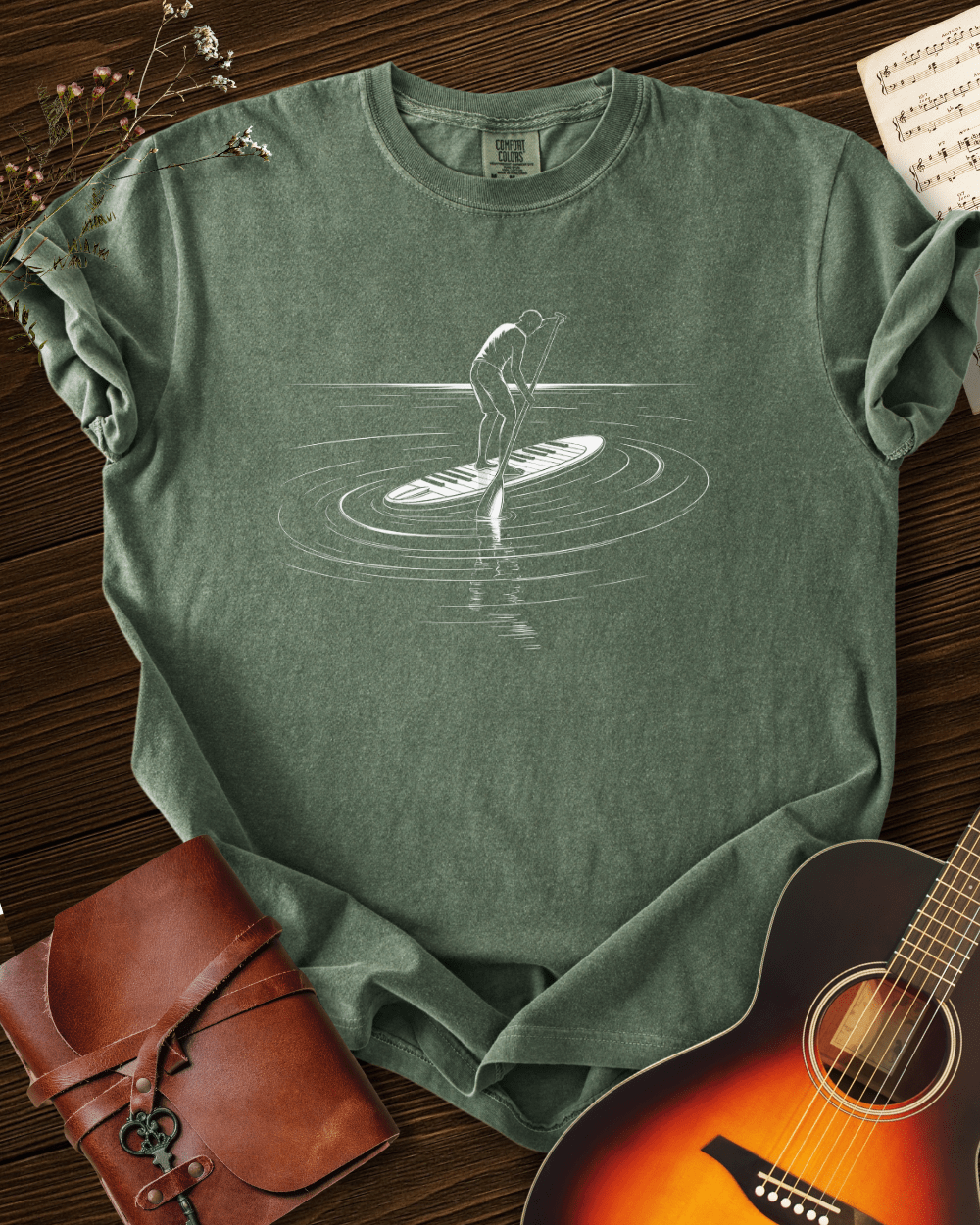 Paddleboard Piano T-shirt Comfort Colors