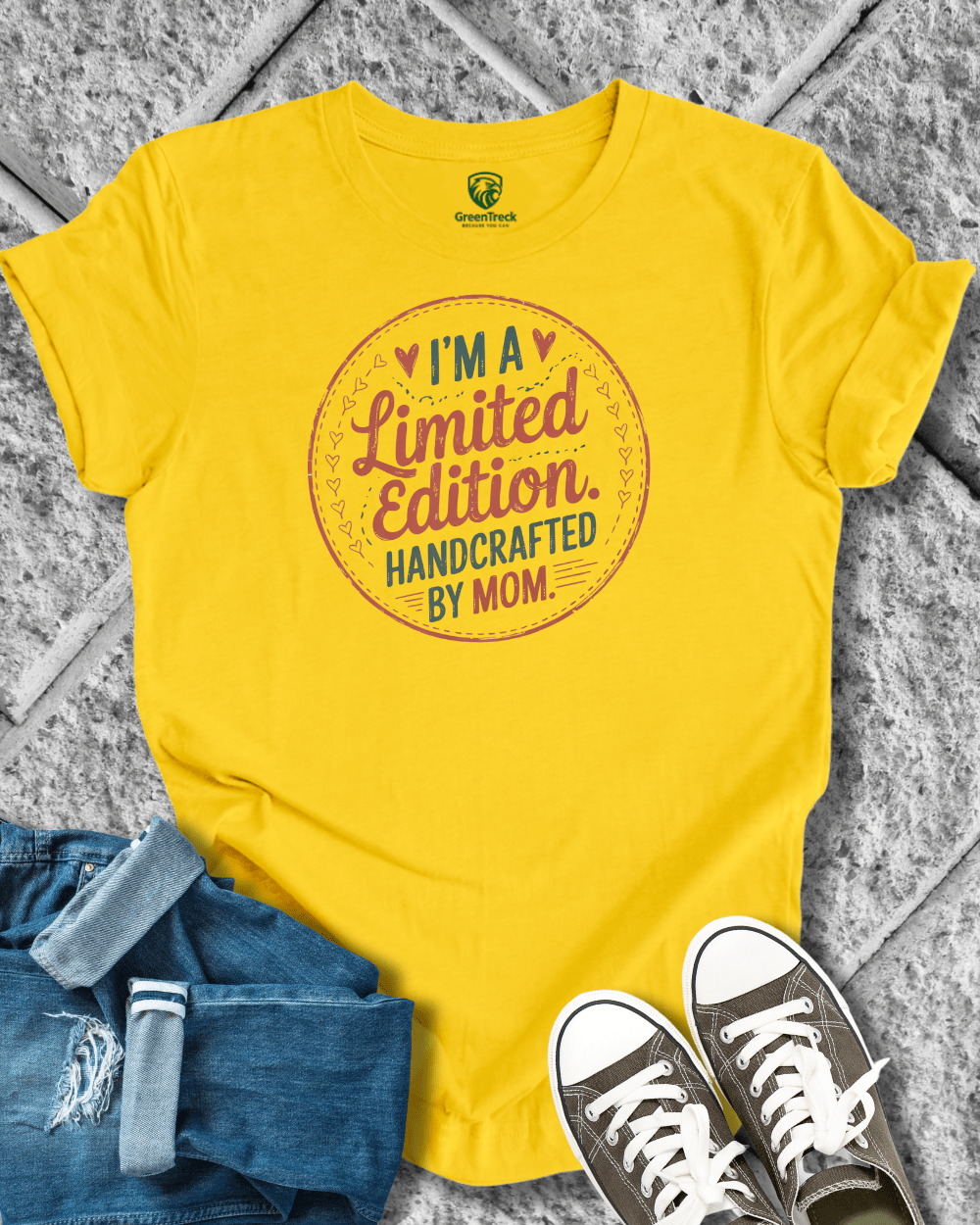Handcrafted by Mom Tee