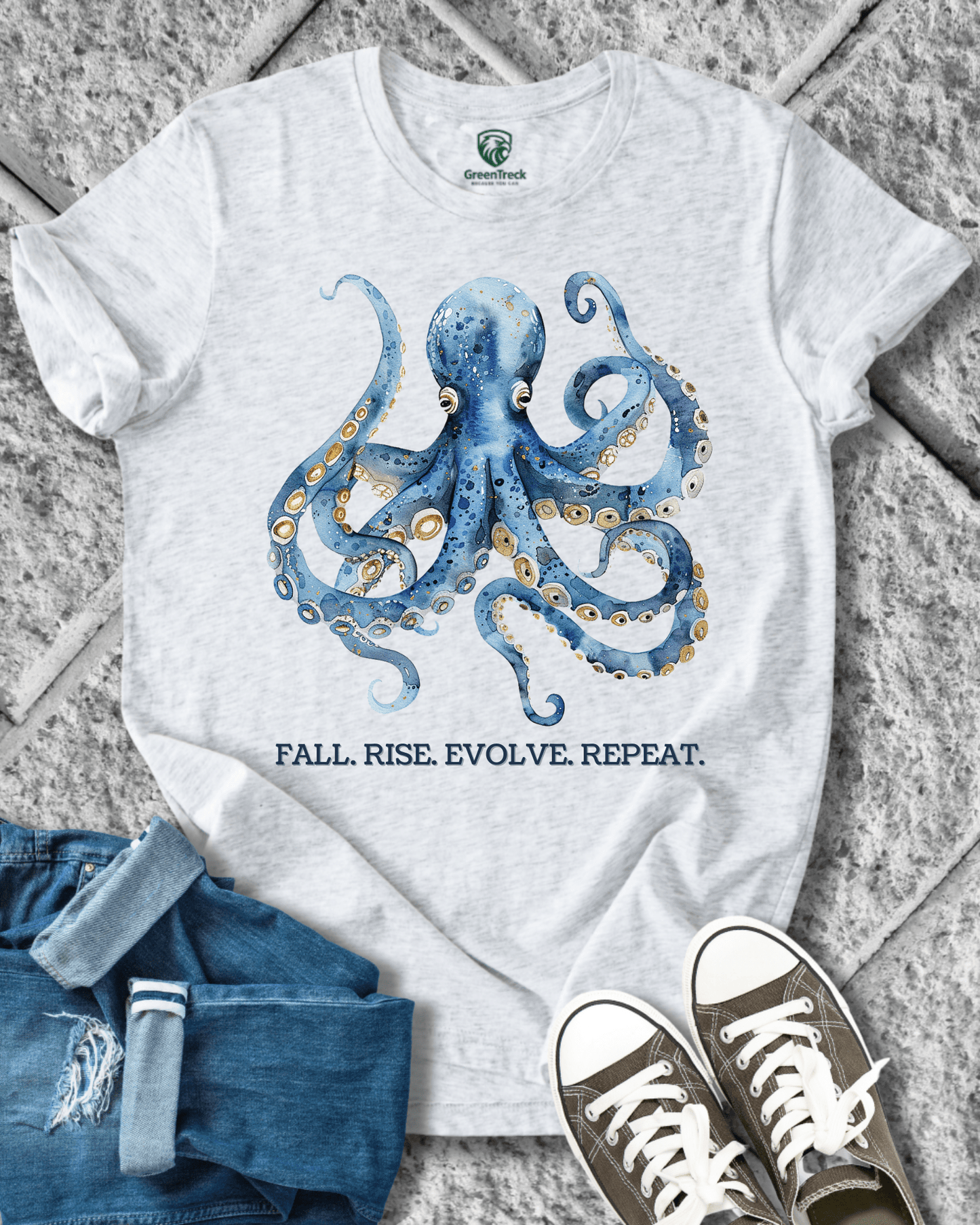 Fall. Rise. Evolve Repeat. Tee