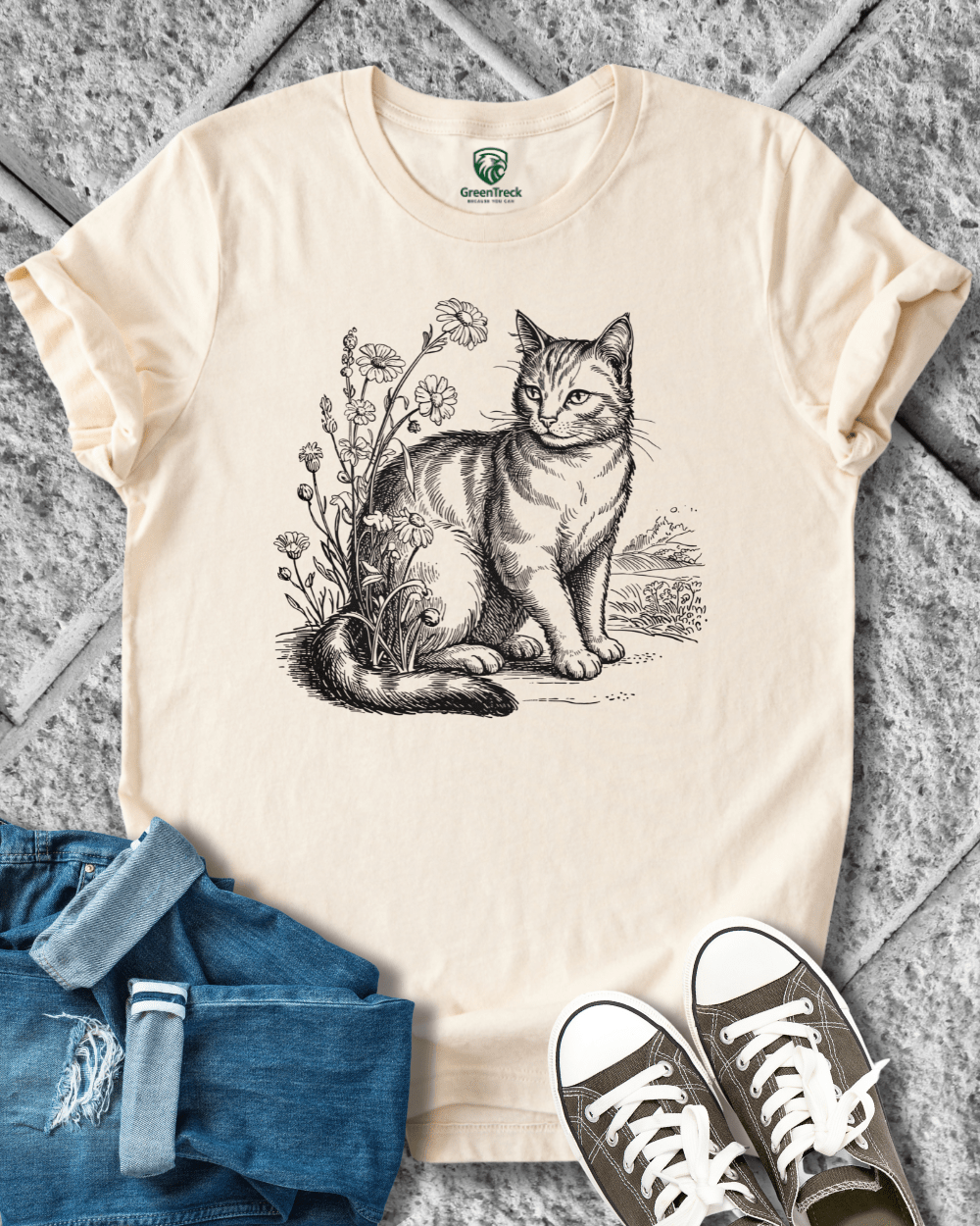 Aware-Hand Drawn Tee