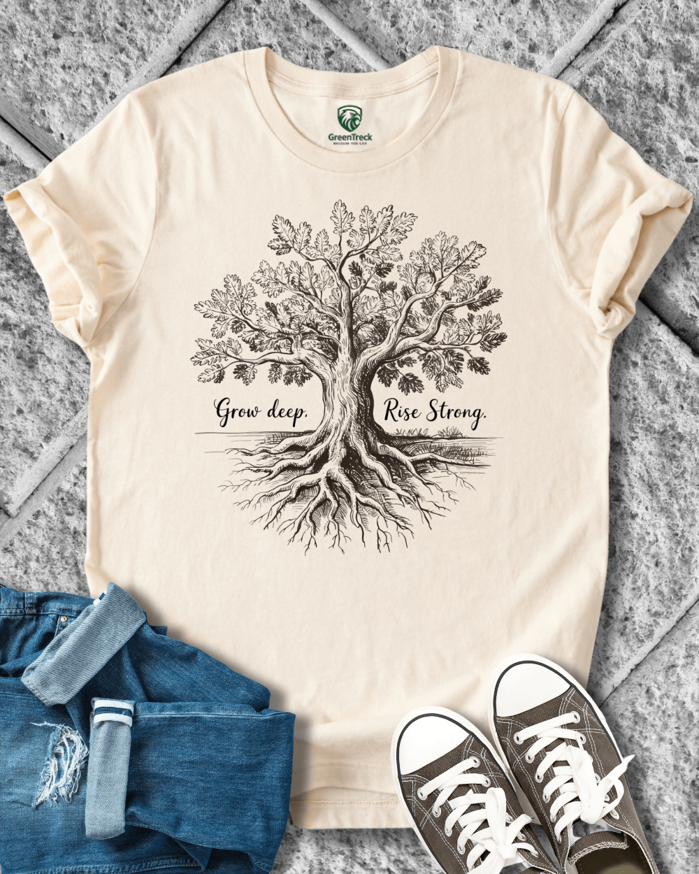 Grow Deep-Hand Drawn Tee
