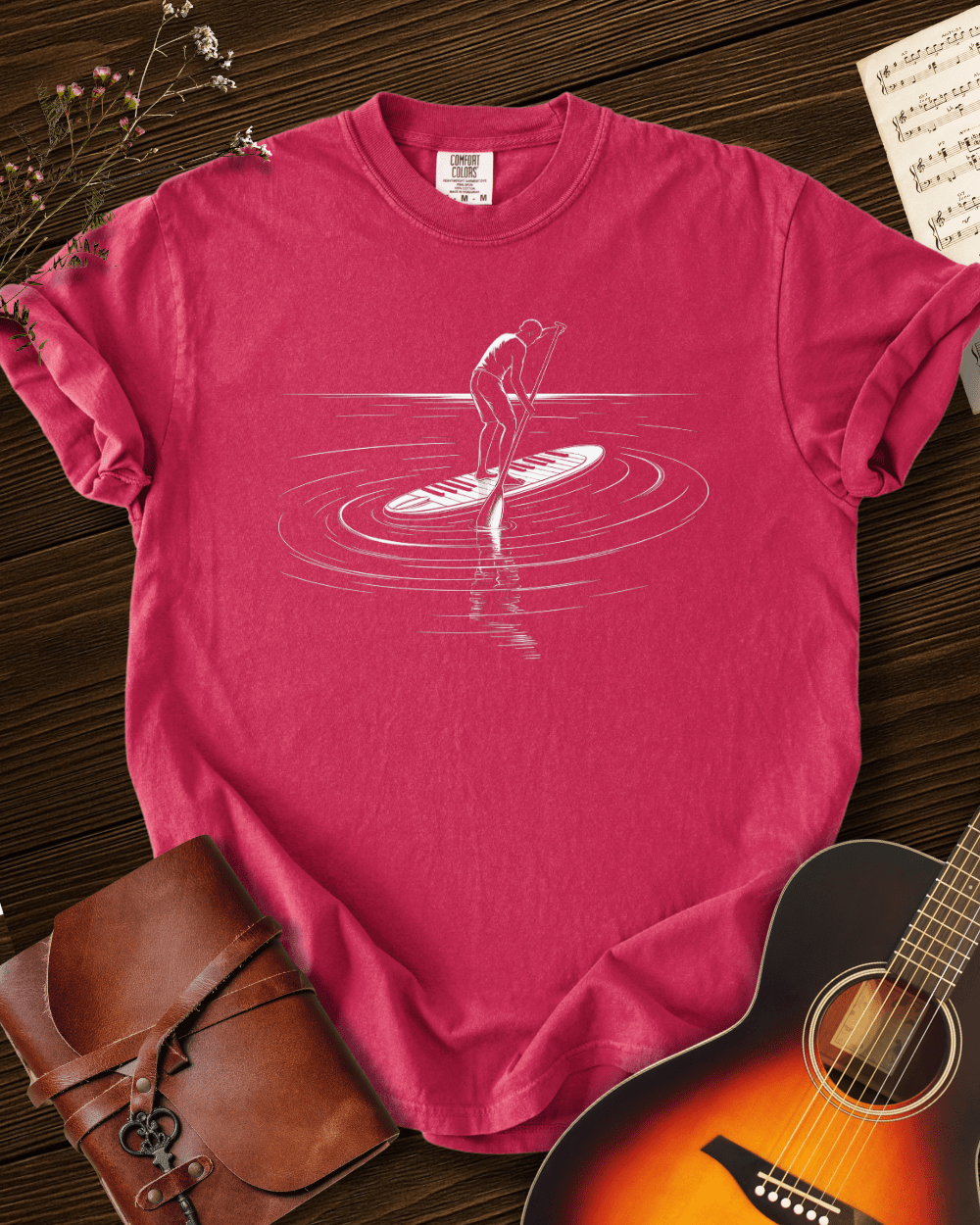 Paddleboard Piano T-shirt Comfort Colors