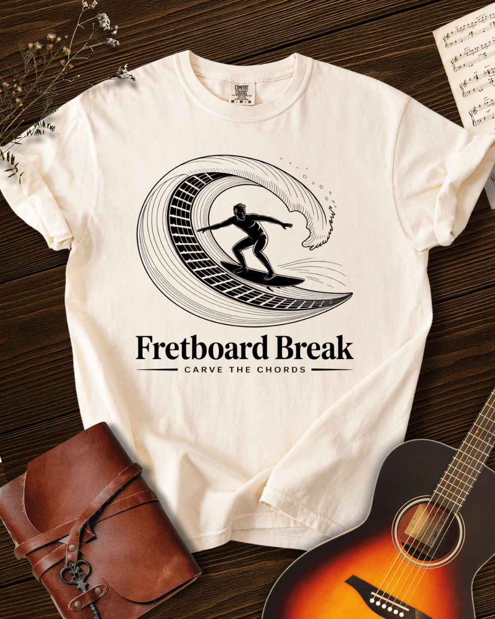 Fretboard Break T-shirt Comfort Colors