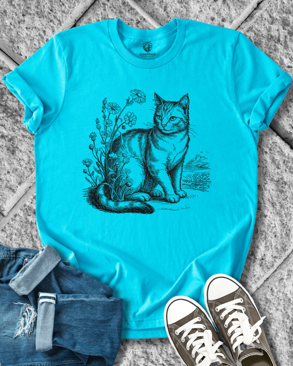 Aware-Hand Drawn Tee