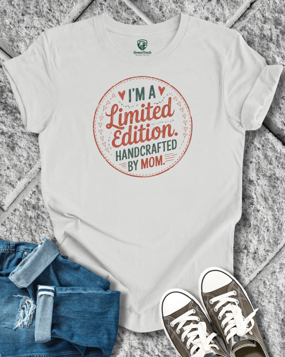 Handcrafted by Mom Tee