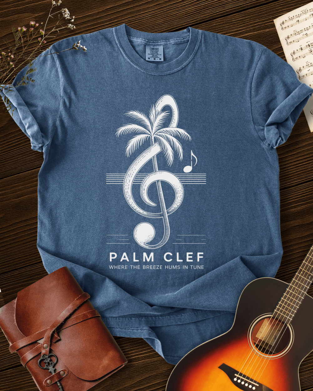 Palm Clef T-shirt Comfort Colors