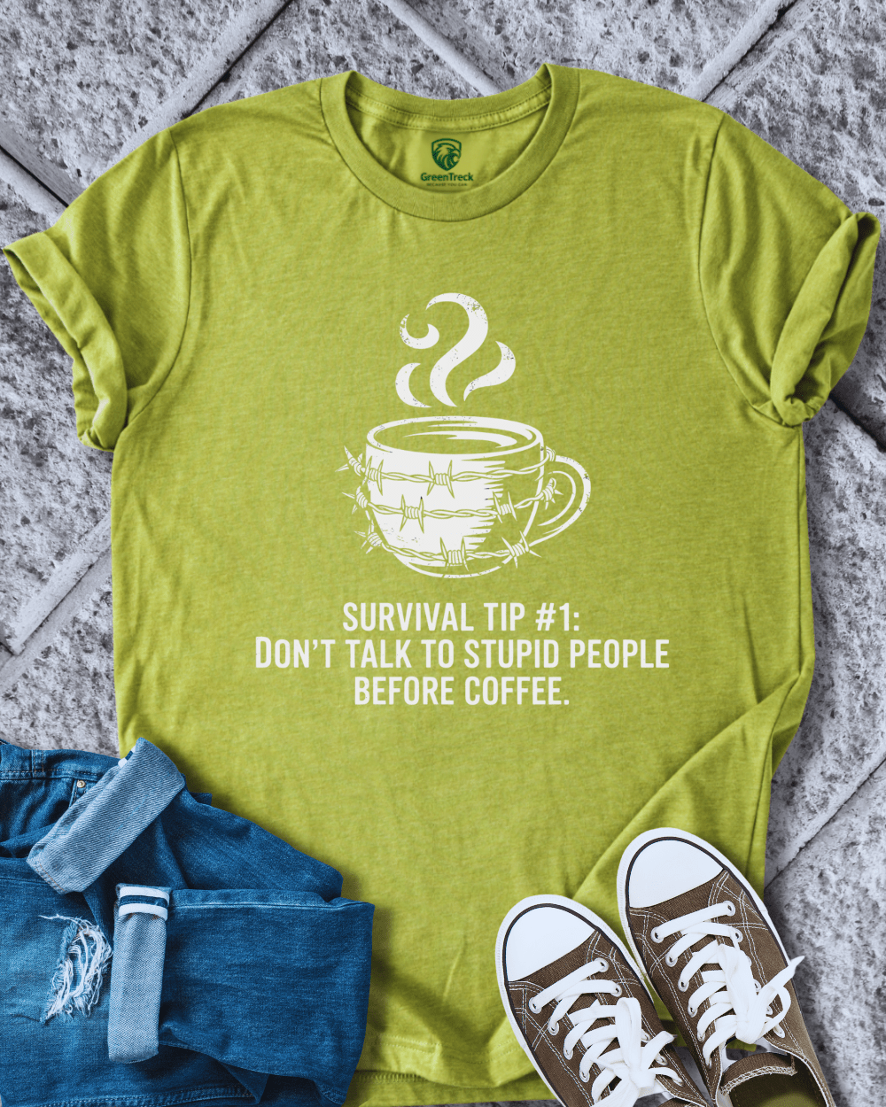 Coffee Before Stupid Tee