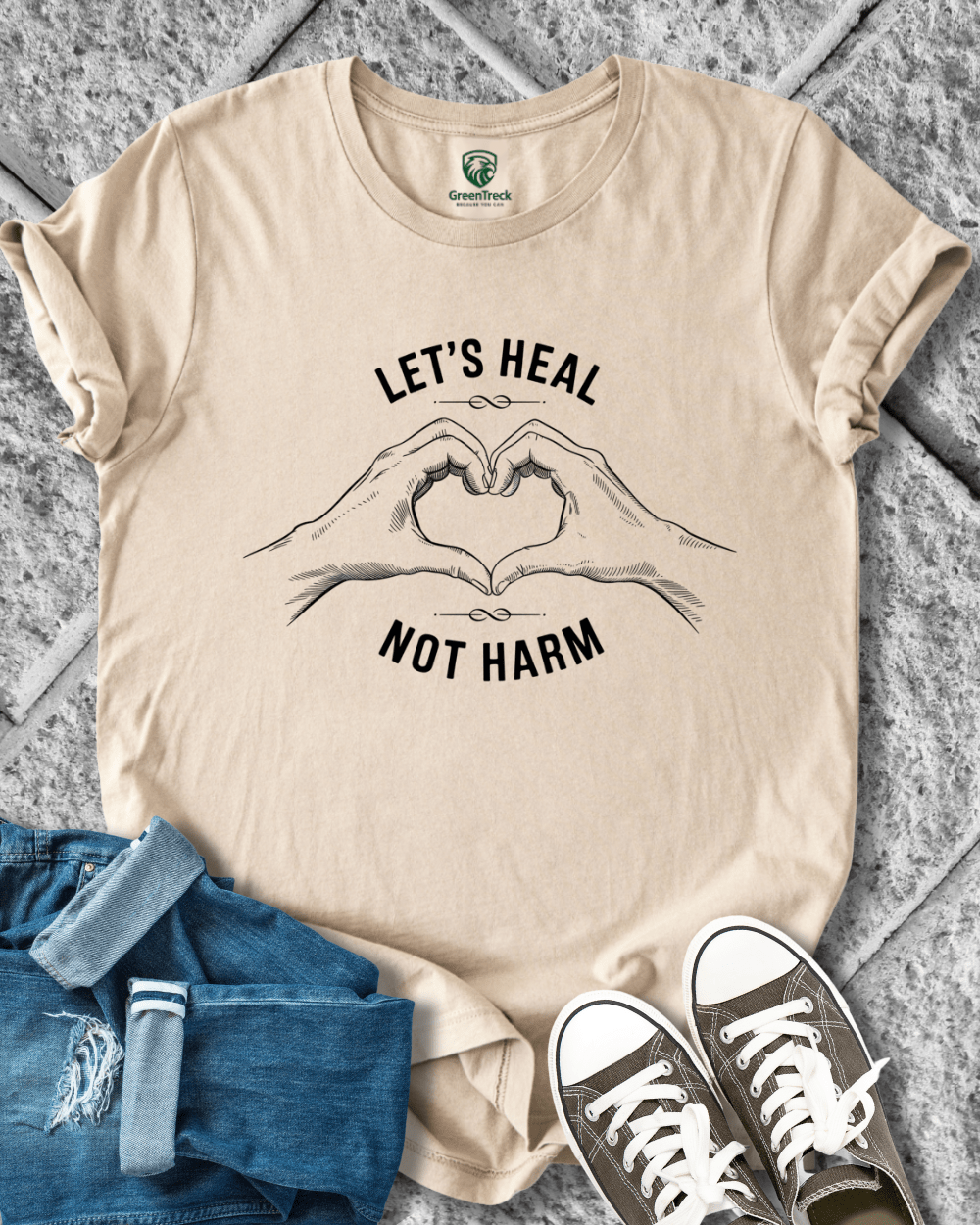 Let´s Heal Not Harm Tee