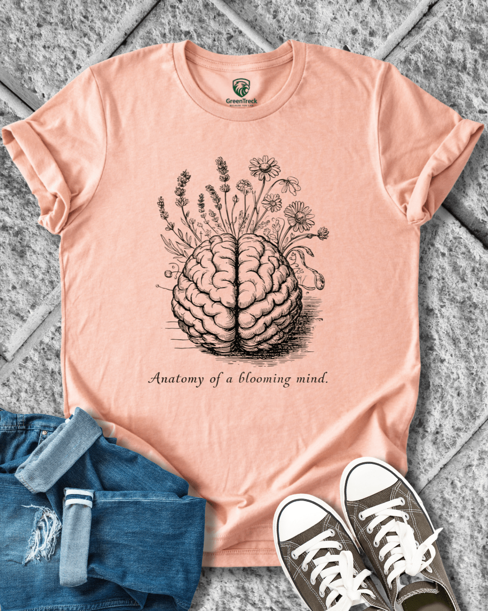 Blooming Mind-Hand Drawn Tee