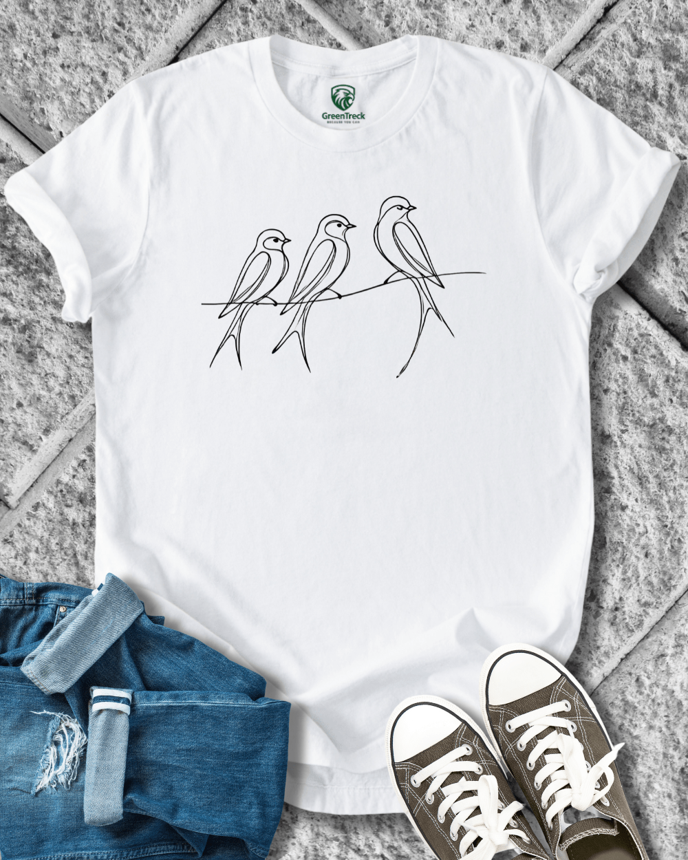 Birds Line Tee