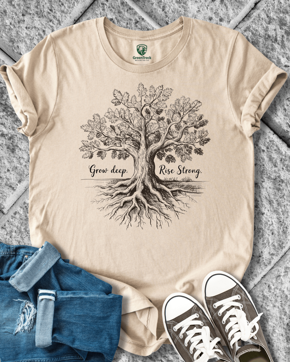 Grow Deep-Hand Drawn Tee