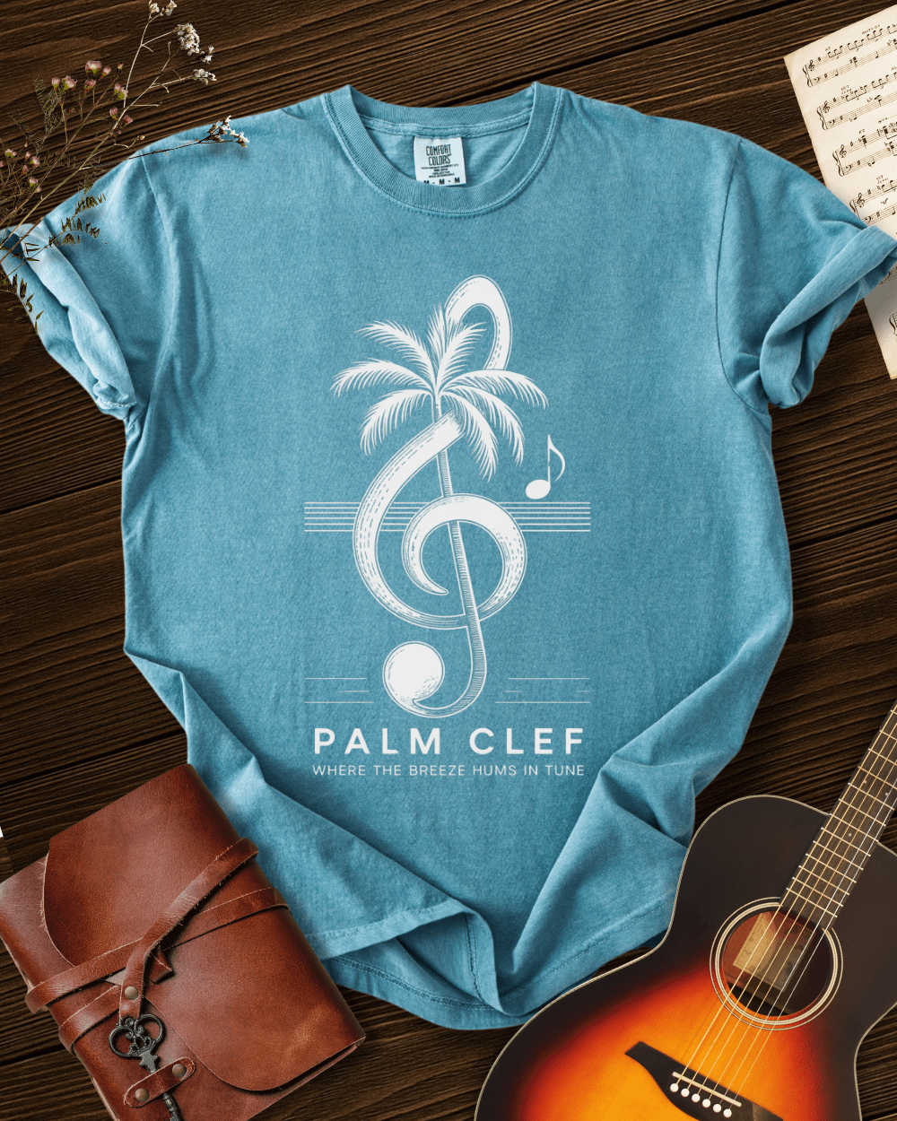Palm Clef T-shirt Comfort Colors