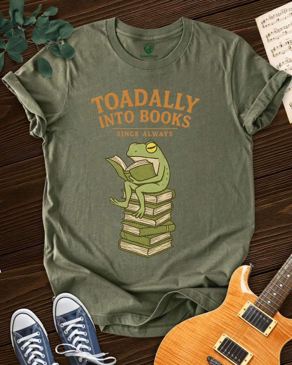 Toadally into Books T-shirt