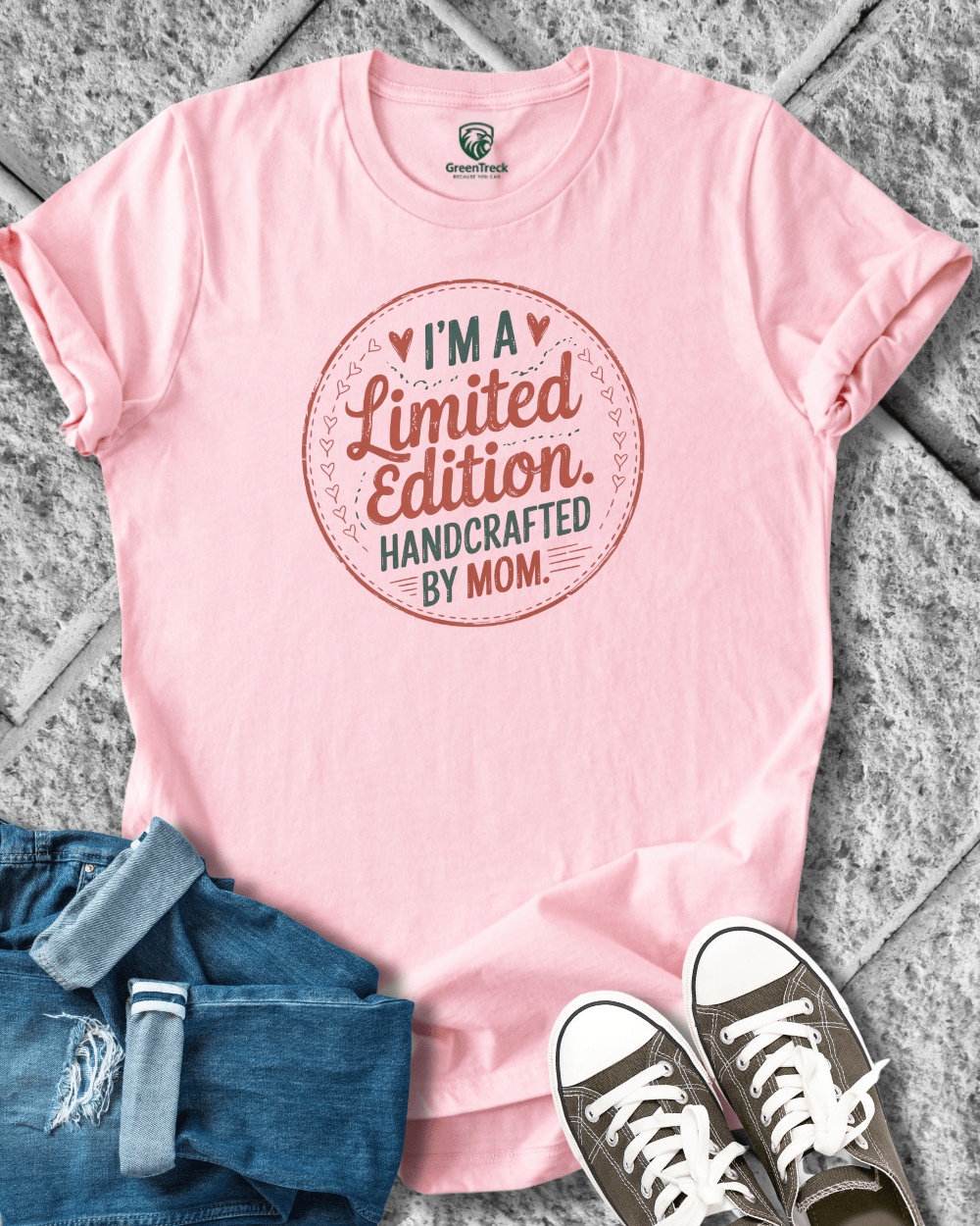 Handcrafted by Mom Tee