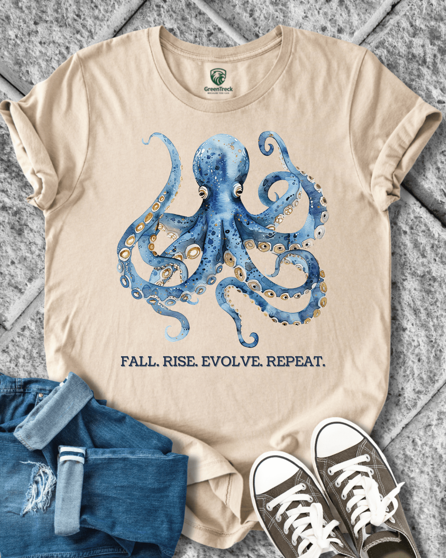 Fall. Rise. Evolve Repeat. Tee