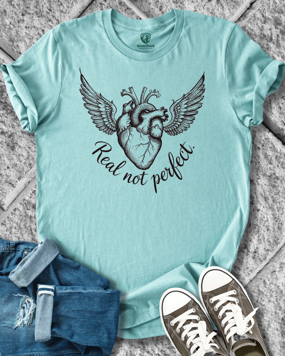Real Not Perfect-Hand Drawn Tee