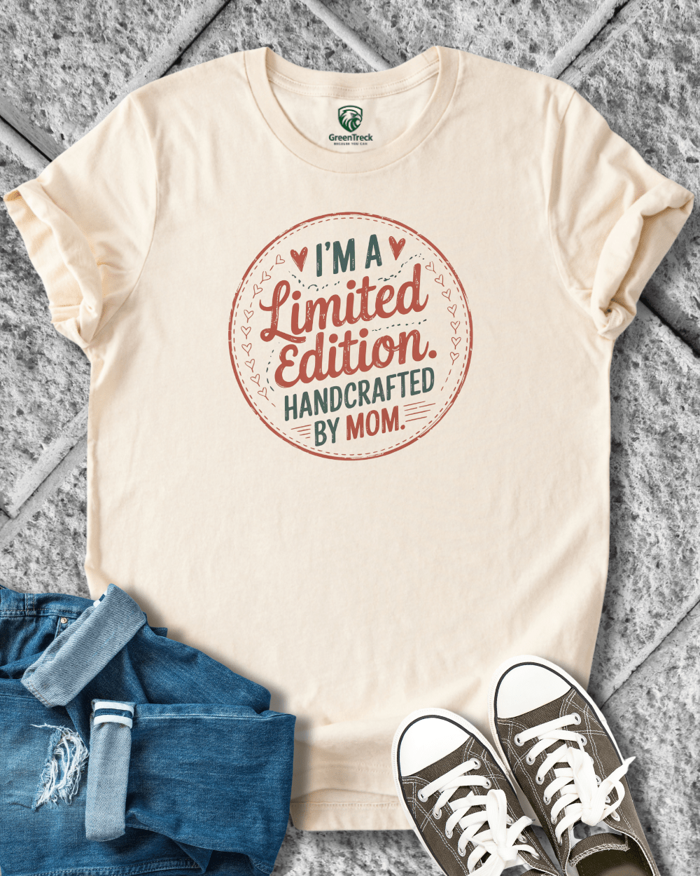 Handcrafted by Mom Tee