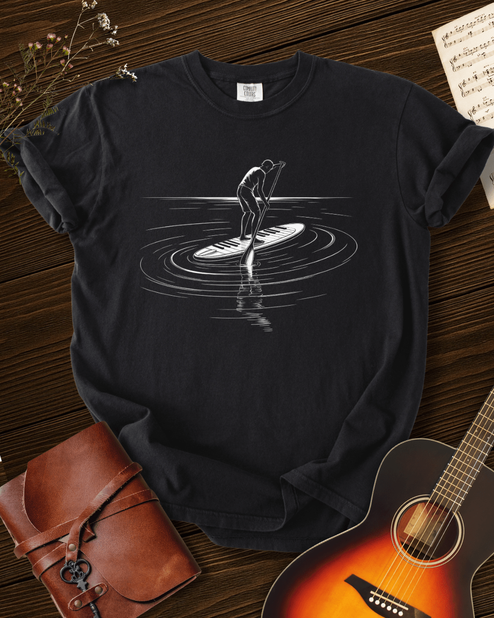 Paddleboard Piano T-shirt Comfort Colors