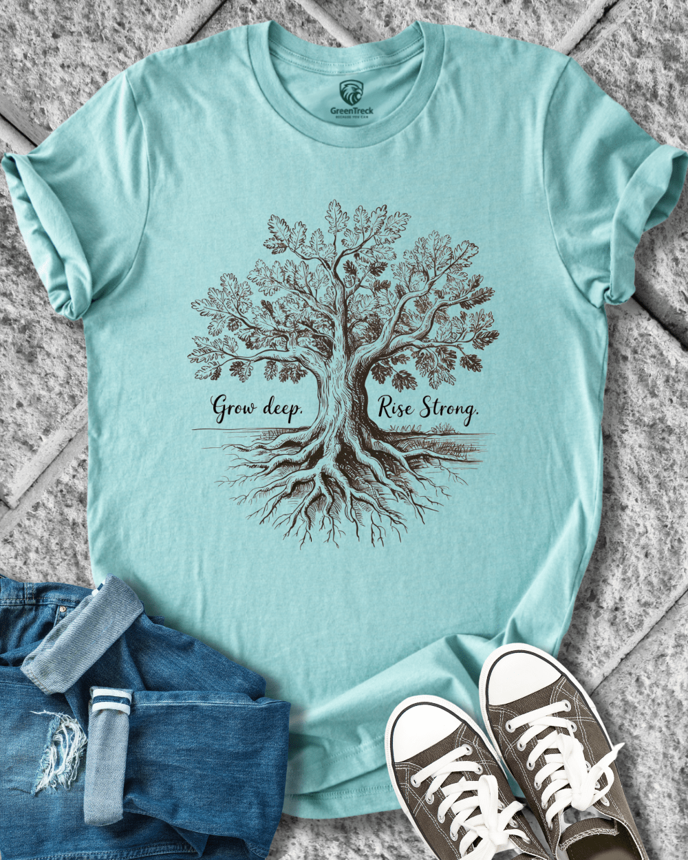 Grow Deep-Hand Drawn Tee