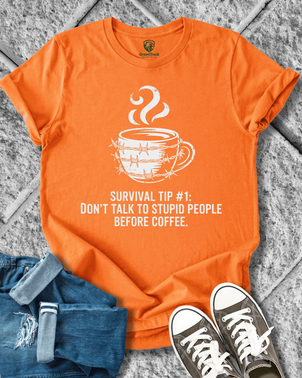 Coffee Before Stupid Tee