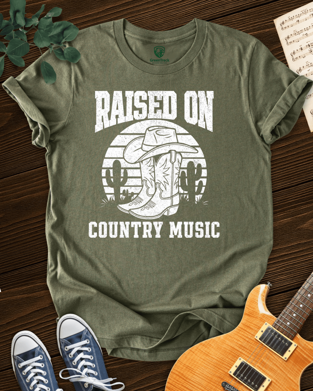 Raised on Country Music T-shirt