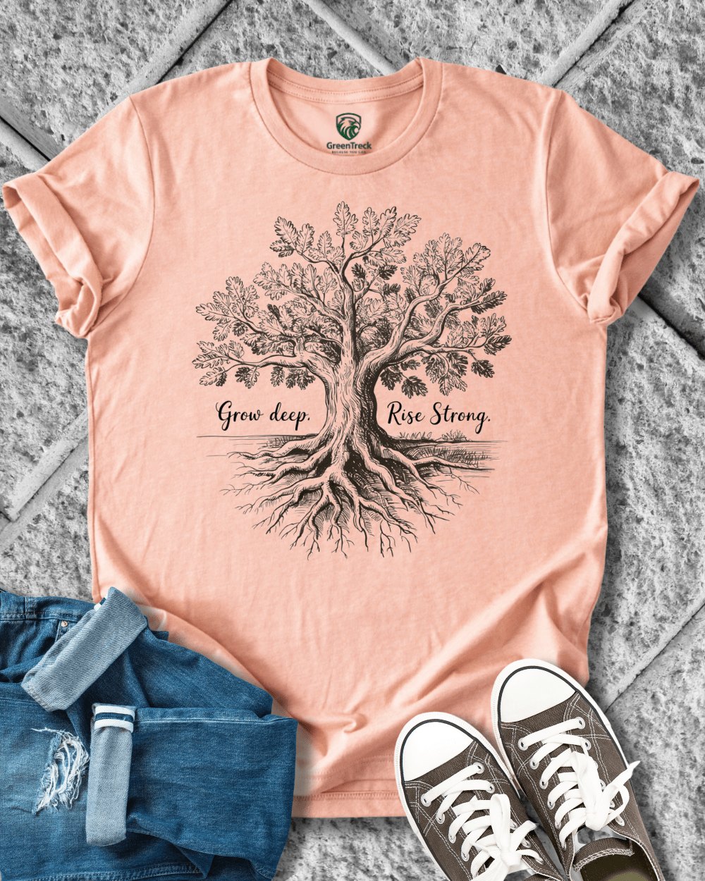 Grow Deep-Hand Drawn Tee
