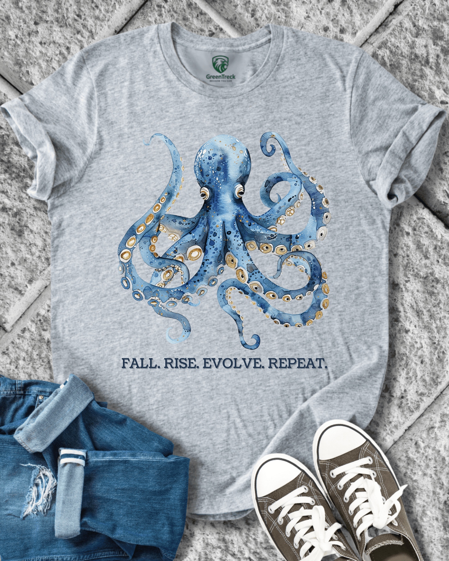 Fall. Rise. Evolve Repeat. Tee