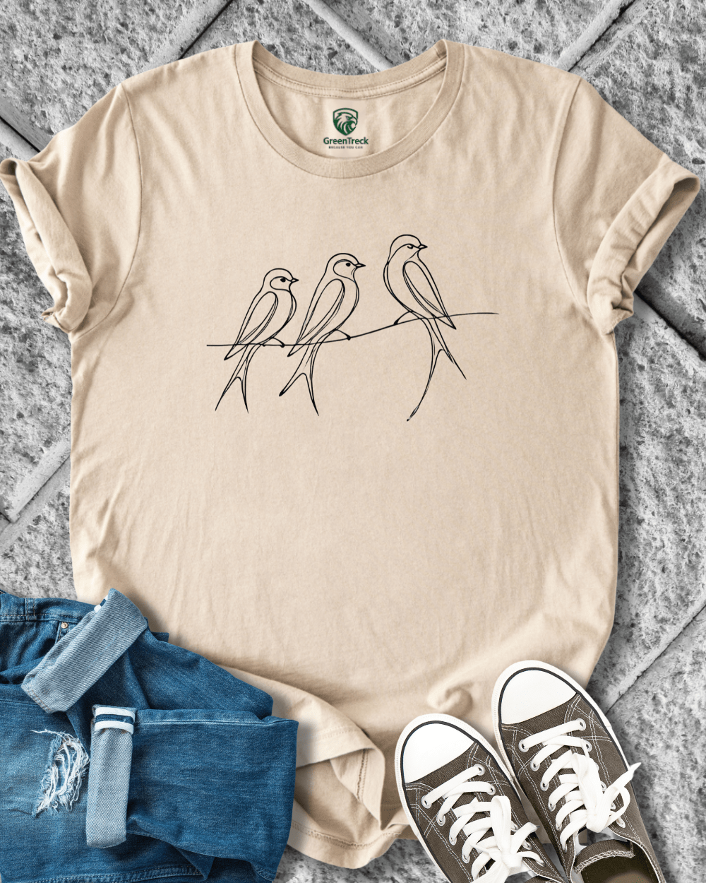 Birds Line Tee