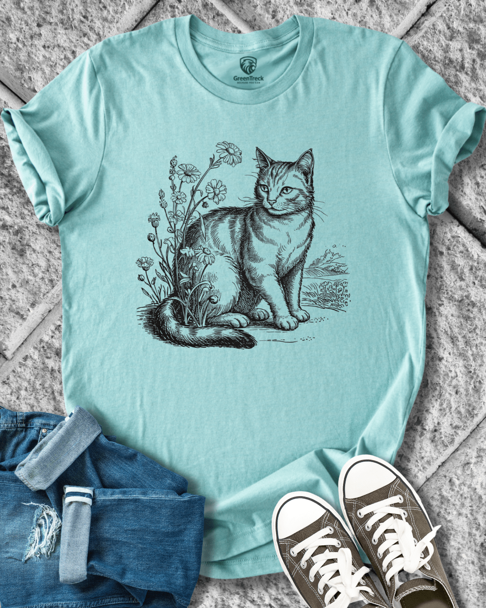Aware-Hand Drawn Tee