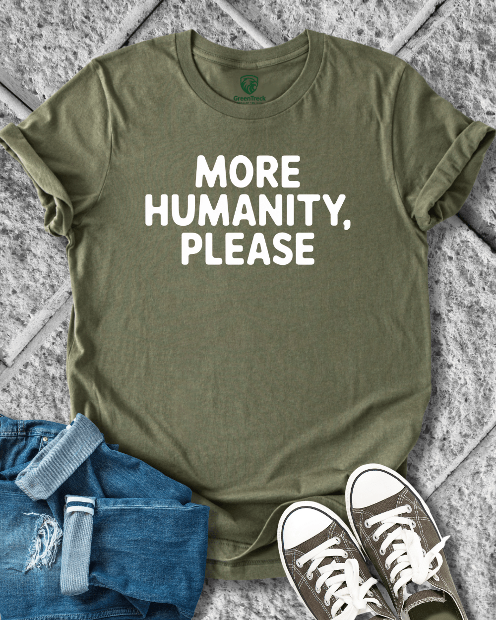 More Humanity, Please Tee