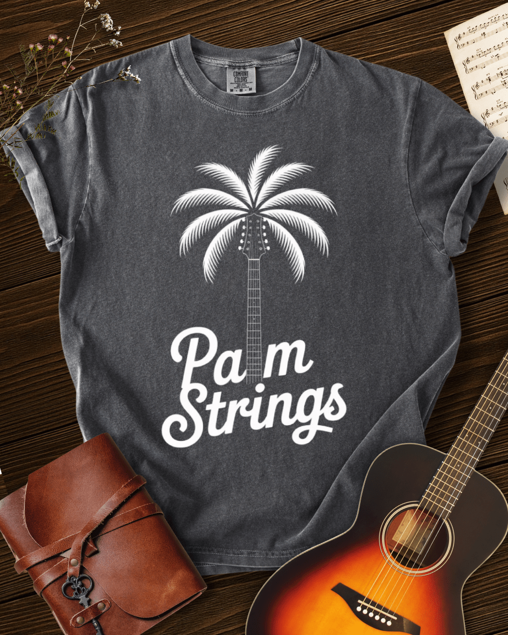 Palm Strings T-Shirt Comfort Colors