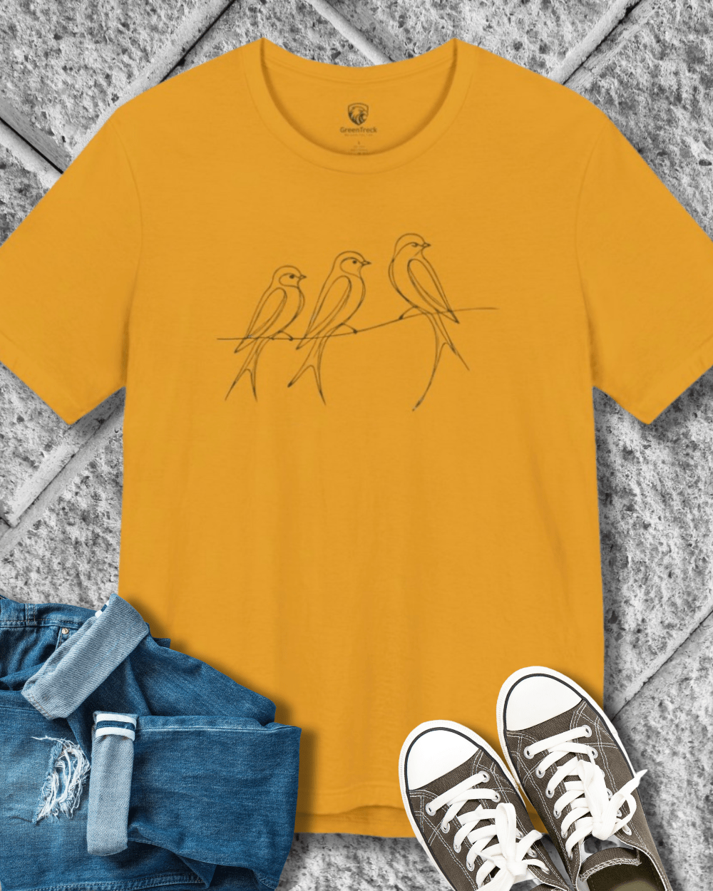 Birds Line Tee