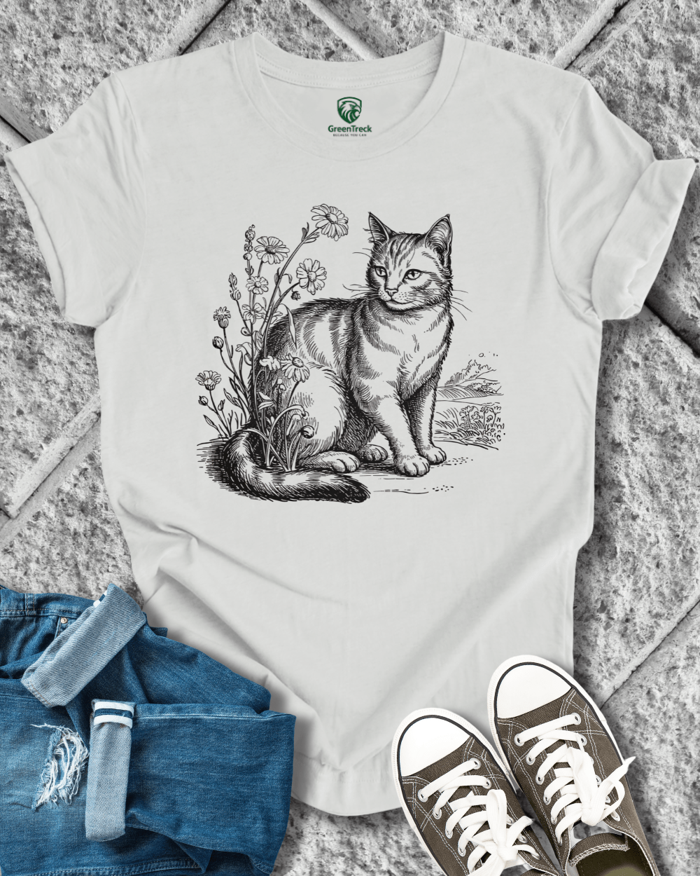 Aware-Hand Drawn Tee