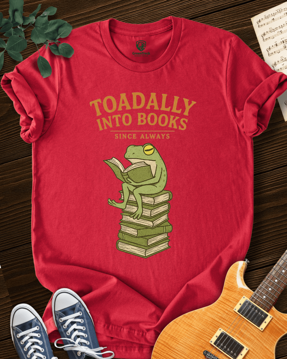 Toadally into Books T-shirt