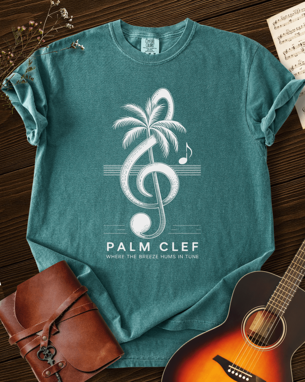 Palm Clef T-shirt Comfort Colors