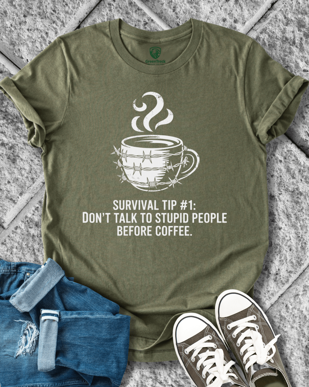 Coffee Before Stupid Tee