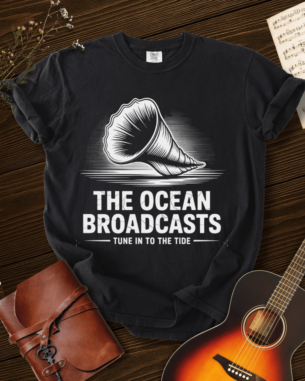 The Ocean Broadcasts T-shirt Comfort Colors