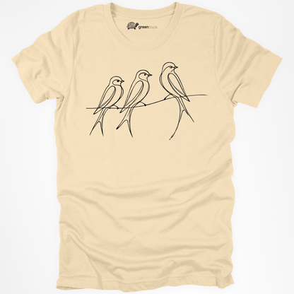 Three Birds on the Line Tee