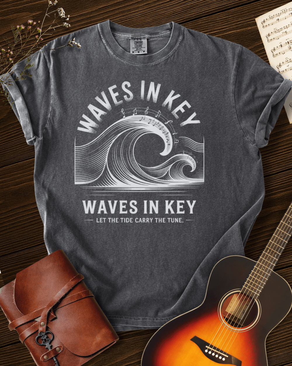Waves in Key T-shirt Comfort Colors