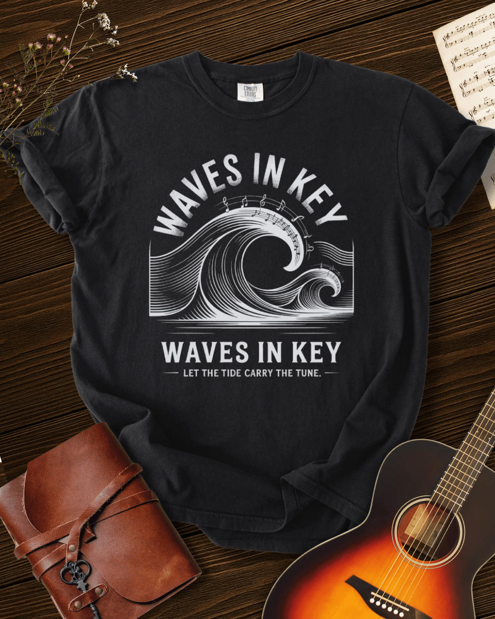 Waves in Key T-shirt Comfort Colors