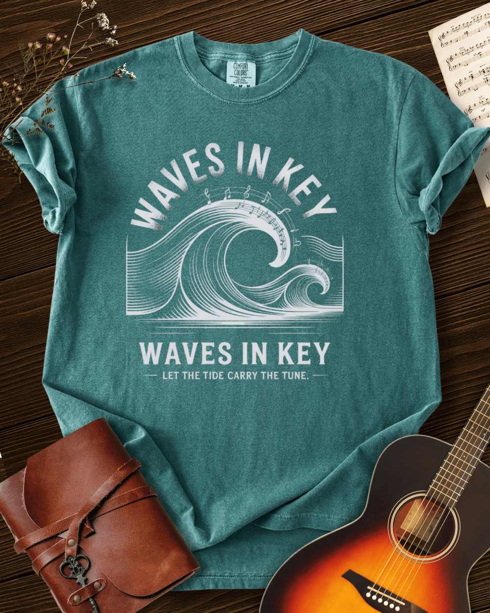 Waves in Key T-shirt Comfort Colors