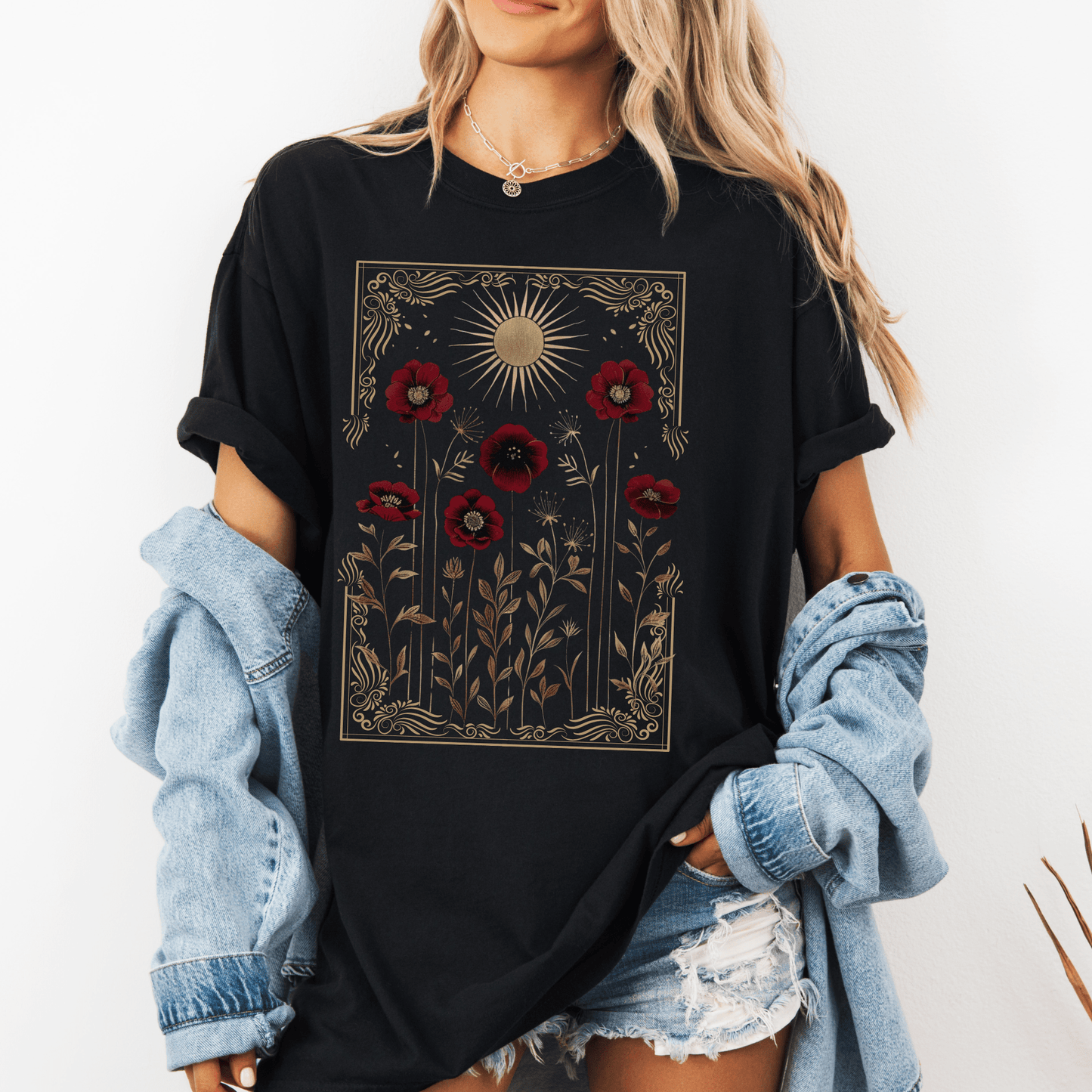 Sun Flowers Tapestry Tee